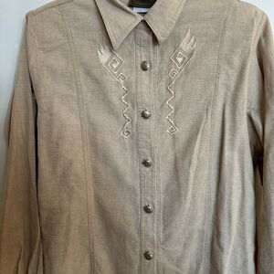 Roper Beige Knit Top